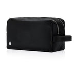 View product image 1: Moreschi Monoviso Pebble Grain Leather Toiletry Bag Black