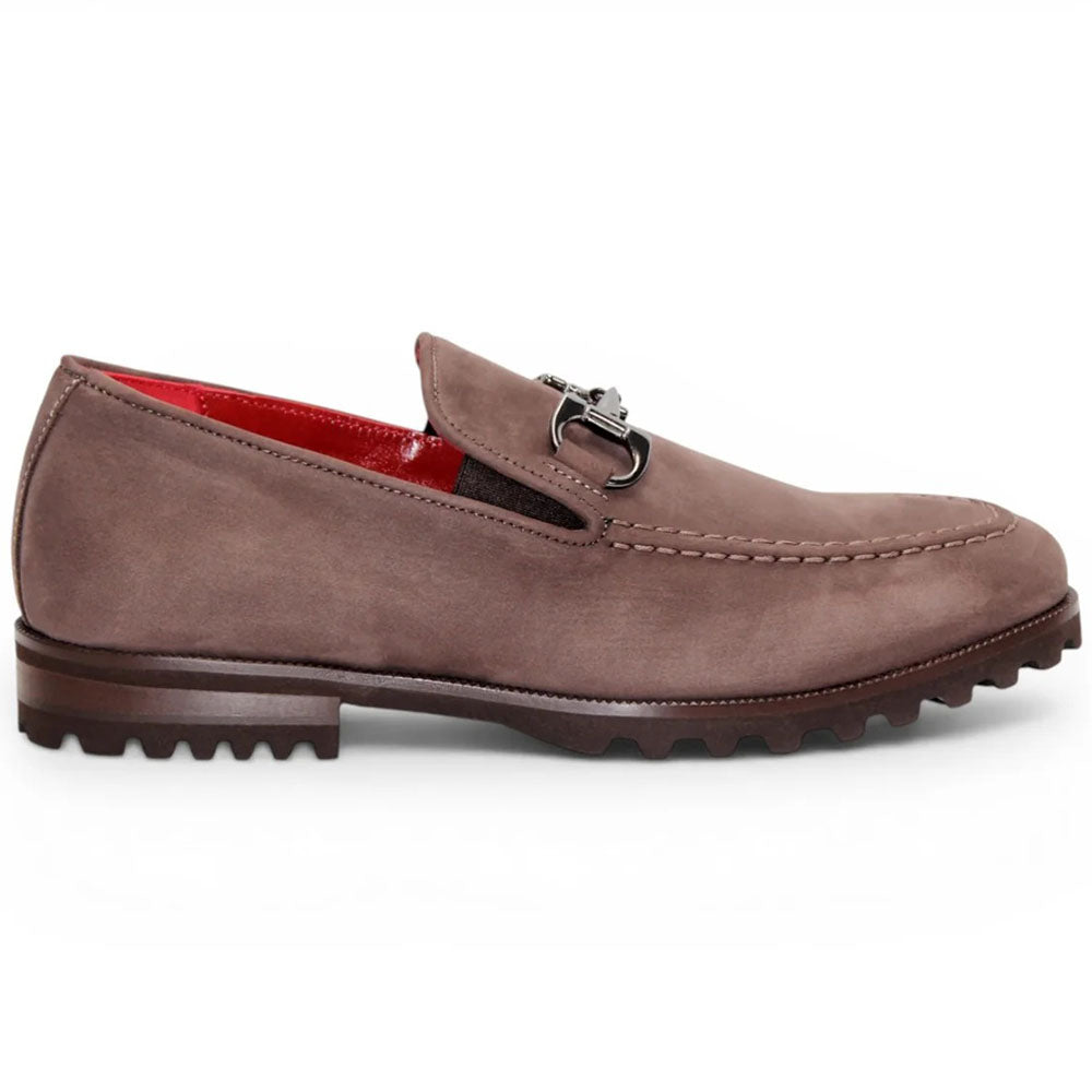 Emilio Franco EF363 Nubuck Bit Loafer Brown