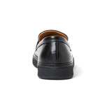 View product image 3: Aquatalia Bergamo Tumbled Leather Penny Loafer Black