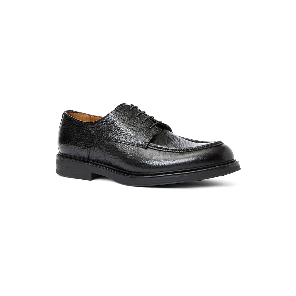Aquatalia Berlino Tumbled Leather Derby Black