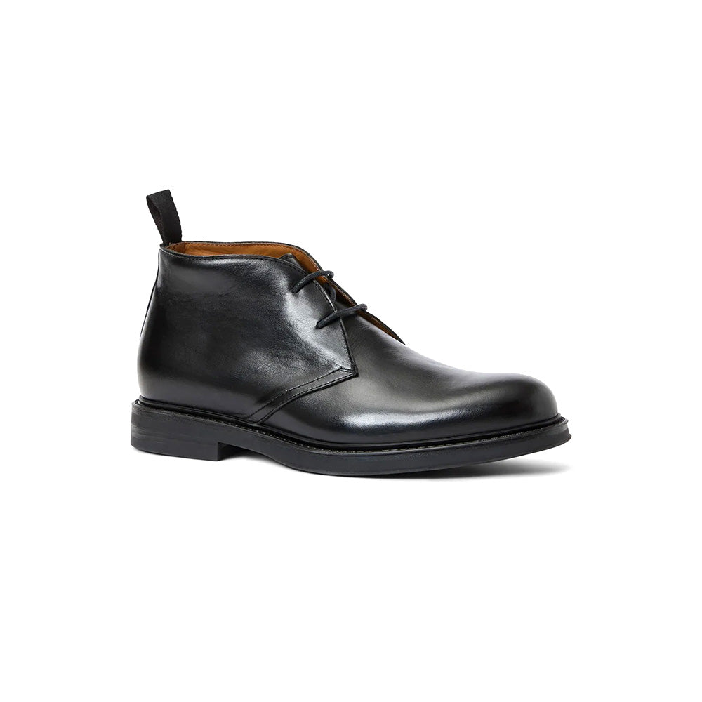 Aquatalia Brindisi Leather Lace Up Chukka Boot Black