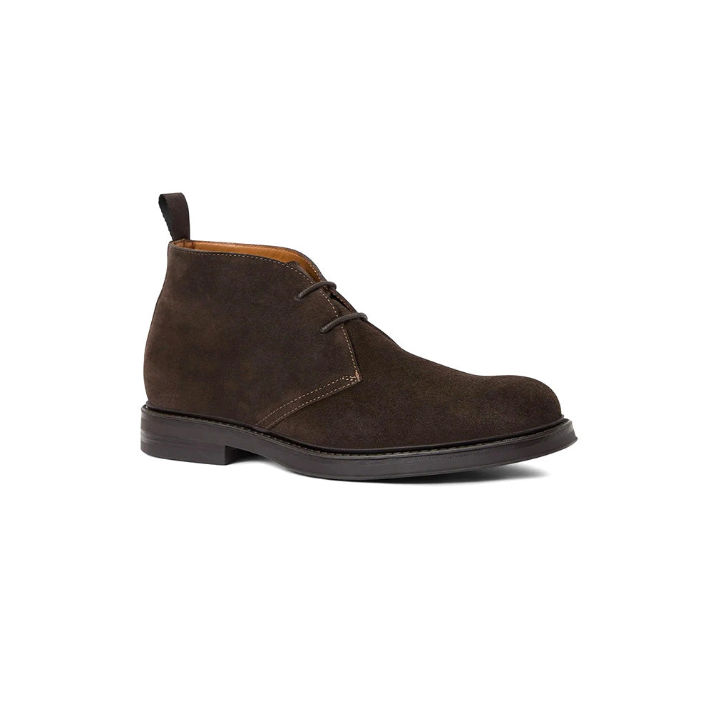 Aquatalia Brindisi Suede Lace Up Chukka Boot Dark Brown
