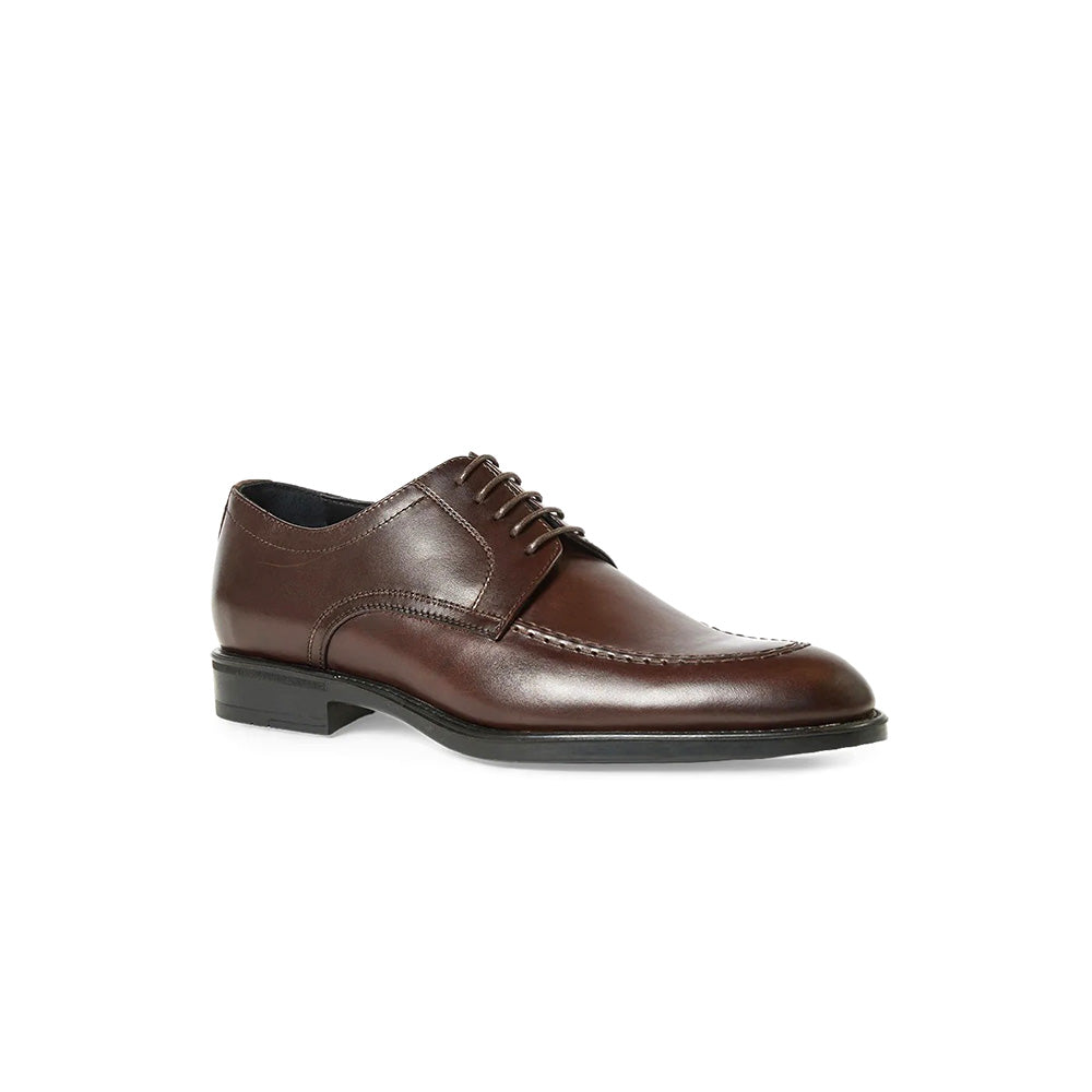 Aquatalia Sandro Calfskin Leather Derby Dark Brown