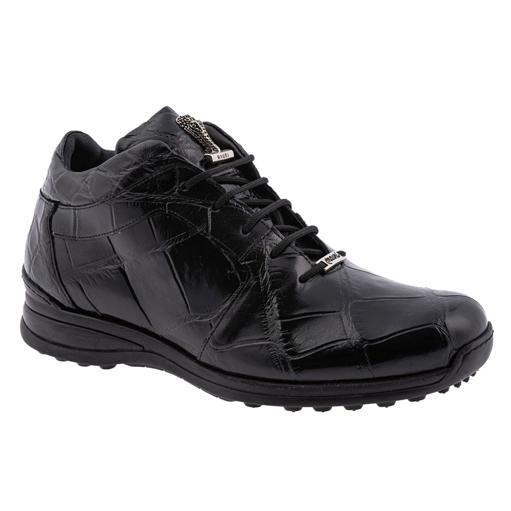 Mauri 9015/1 Alligator Sneaker Black