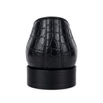 View product image 4: Belvedere Simone Two-Tone Genuine American Alligator Derby Black / Red (R110)