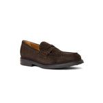 View product image 2: Aquatalia Bergamo Suede Penny Loafer Dark Brown