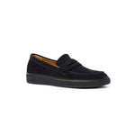 View product image 2: Aquatalia Bucarest Suede Penny Loafer Navy