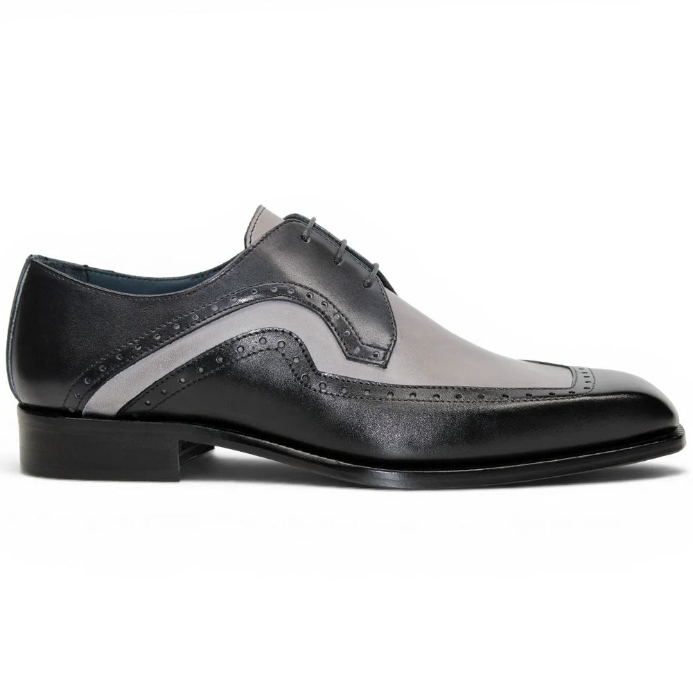 Duca by Matiste Velletri Hand-Finished Leather Spectator Derby Black Combo