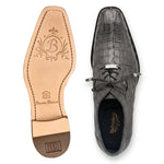 View product image 3: Belvedere Aldo Genuine Caiman Crocodile & Ostrich Quill Derby Grey