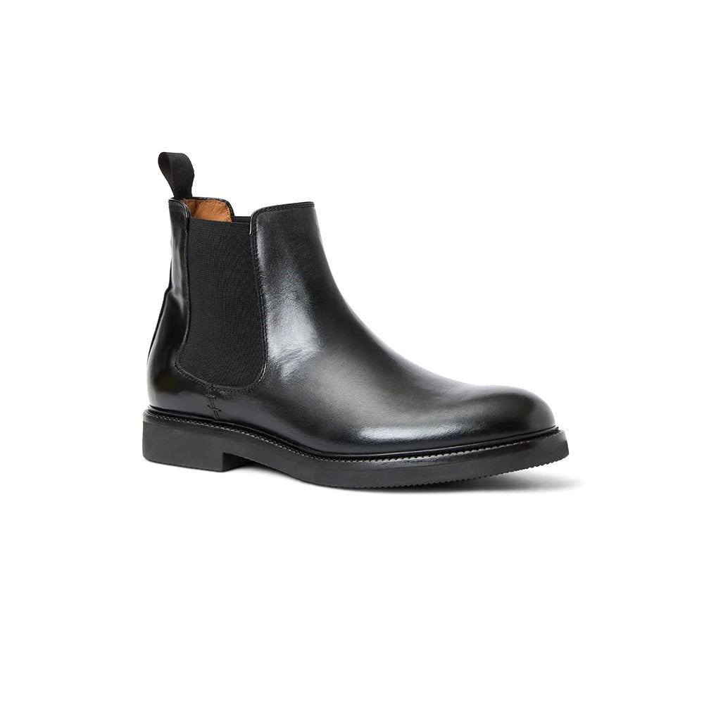 Aquatalia Prospero Leather Chelsea Boot Black