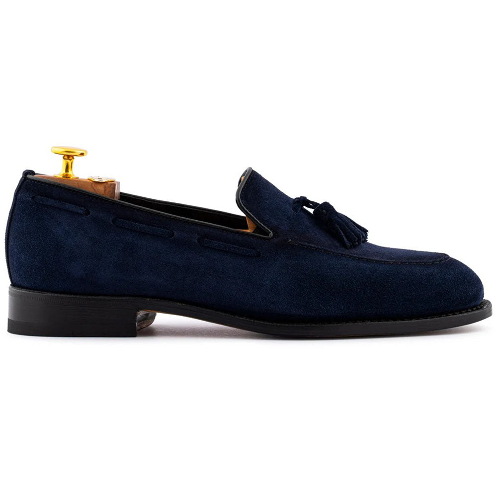 Harris Firenze 1913 Suede Tassel Moccasin Navy