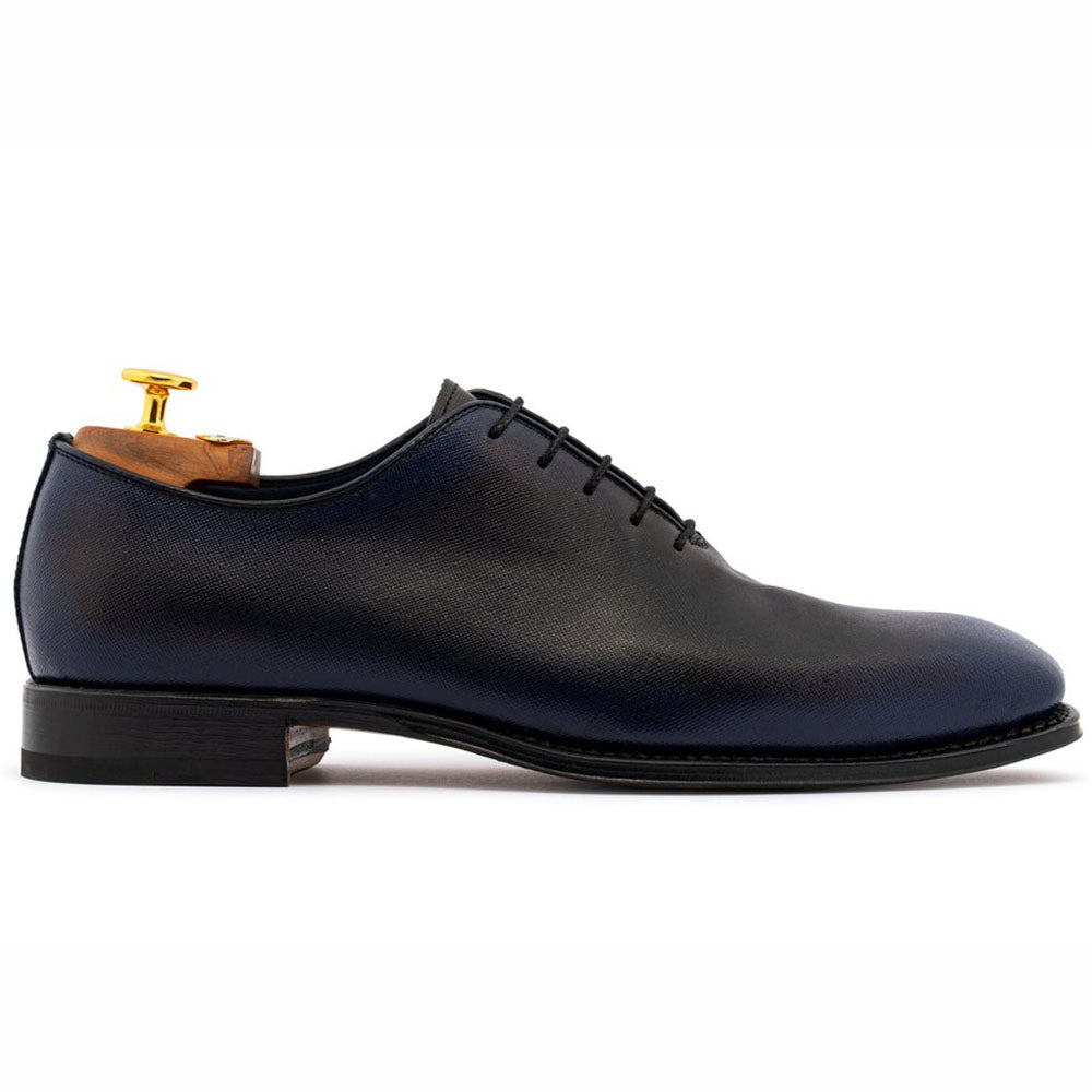 Harris Firenze 1913 Francesina Saffiano Print Calfskin Oxford Blue