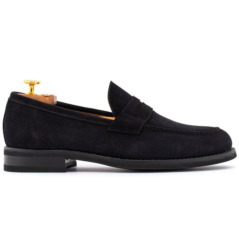 Harris Firenze 1913 Terni Suede Penny Moccasin Blue