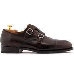 View product image 1: Harris Firenze 1913 Leather Double Cap Toe Monk Strap Dark Brown