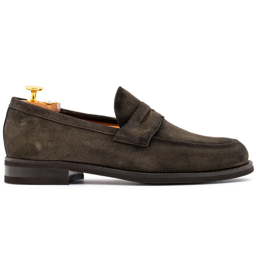 Harris Firenze 1913 Terni Suede Penny Moccasin Green