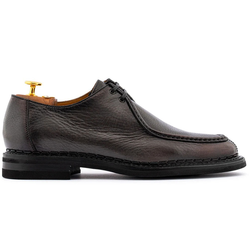 Harris Firenze 1913 Asiago Moose Effect Leather Derby Grey