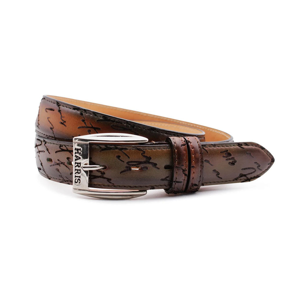 Harris Firenze 1913 Writer Leather Belt Brown