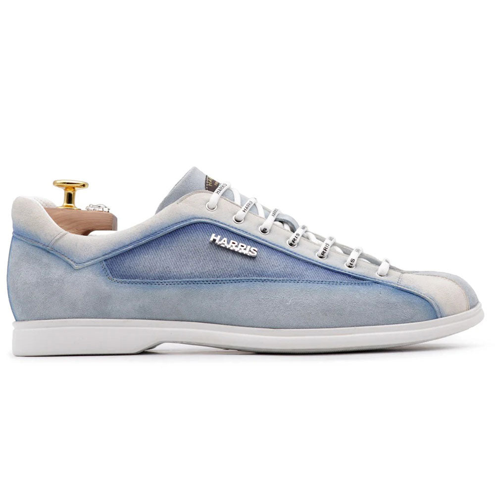 Harris Firenze 1913 Ultra-Light Suede Sneakers Light Blue / White
