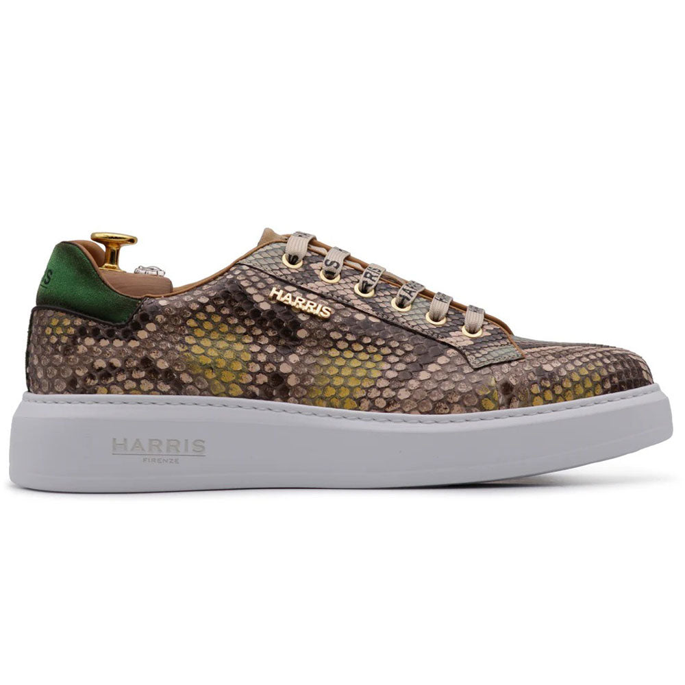 Harris Firenze 1913 Genuine Python Sneakers Beige