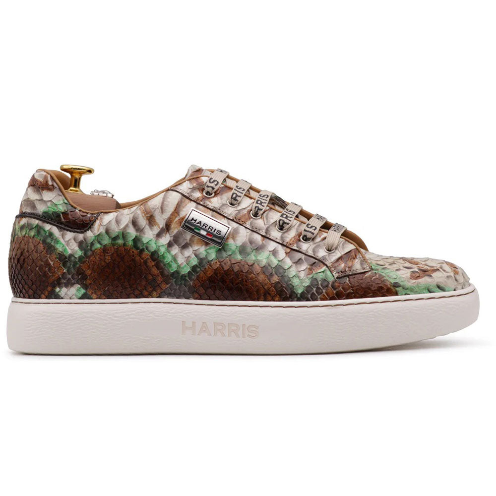 Harris Firenze 1913 Genuine Python Sneakers Brown / Green