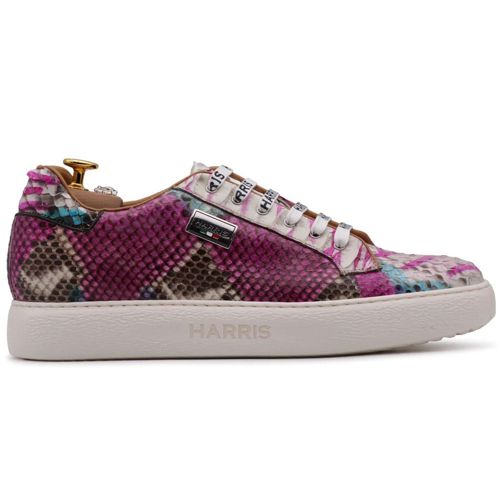 Harris Firenze 1913 Genuine Python Sneakers White / Fuchsia