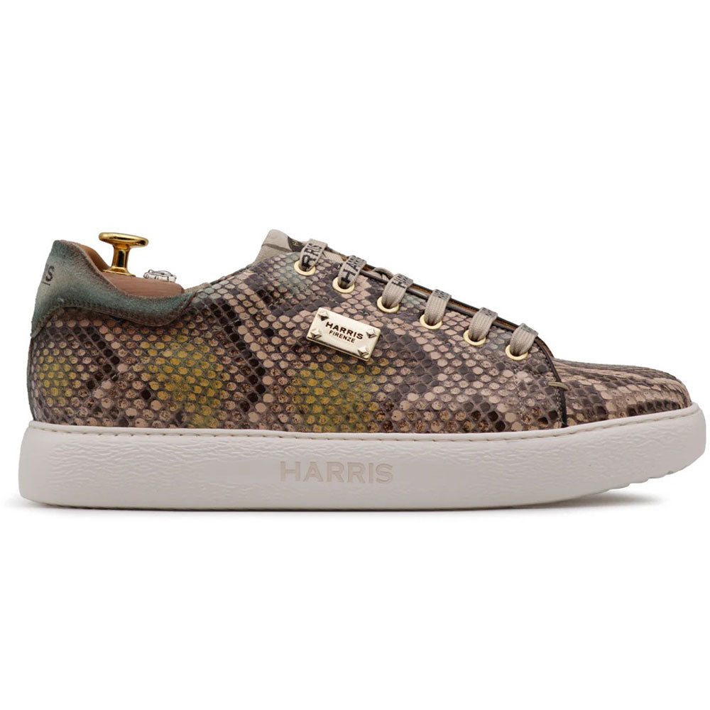 Harris Firenze 1913 Genuine Python Sneakers Beige / Yellow