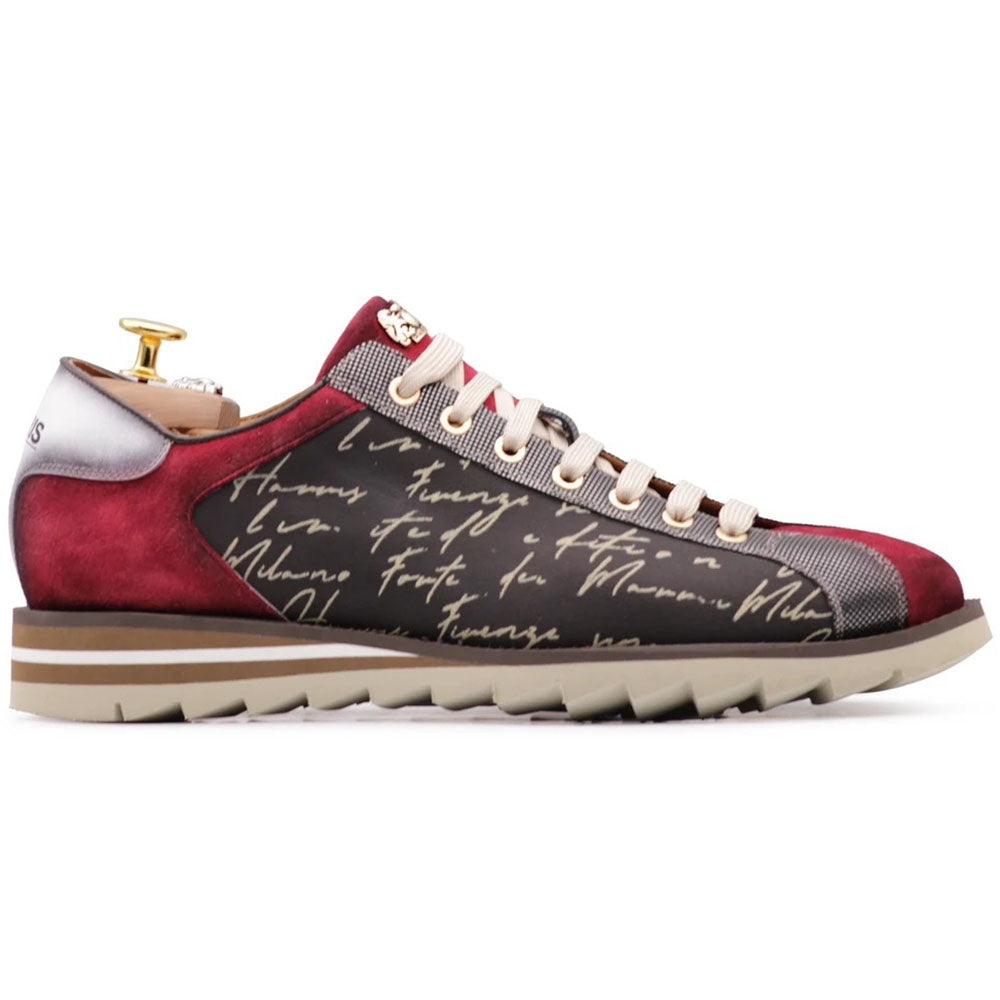 Harris Firenze 1913 Signature Suede Sneakers Red / Black