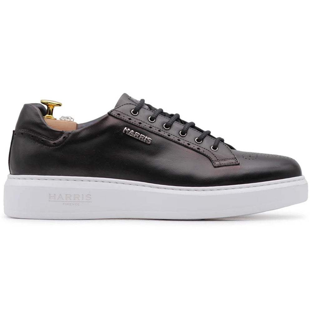 Harris Firenze 1913 London Leather Sneaker Grey & Black