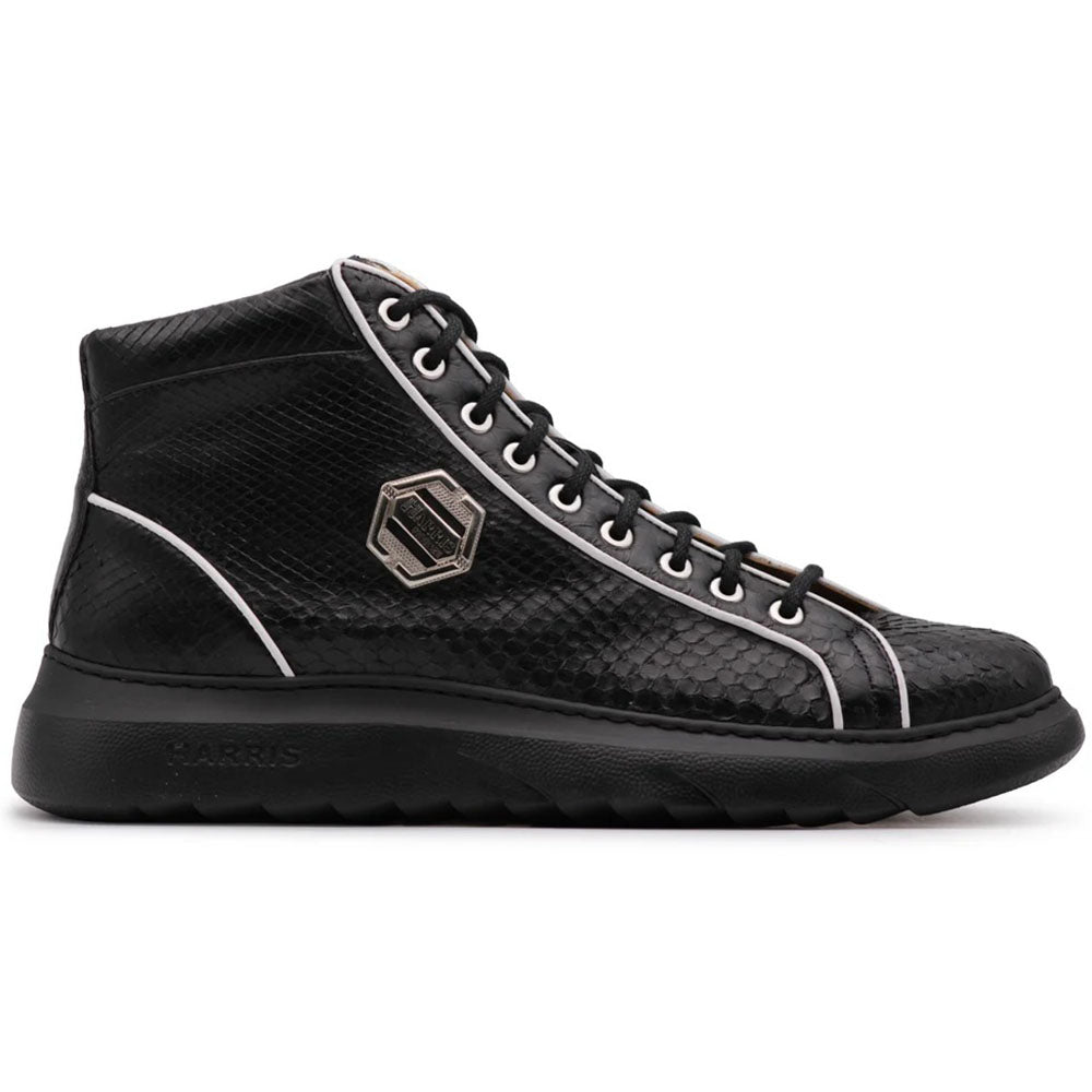 Harris Firenze 1913 Genuine Python Ankle Boot Black