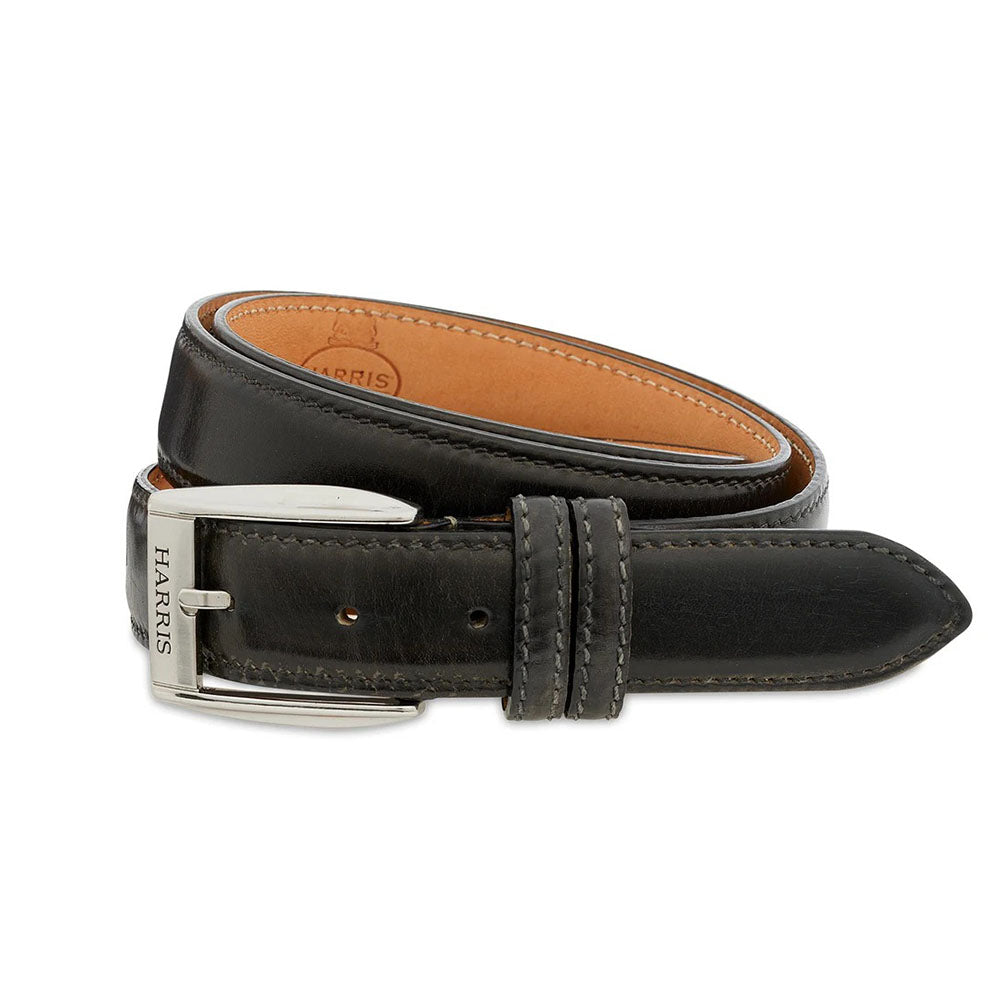 Harris Firenze 1913 Veal Leather Belt Black