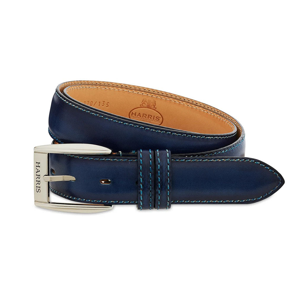 Harris Firenze 1913 Veal Leather Belt Sky Blue