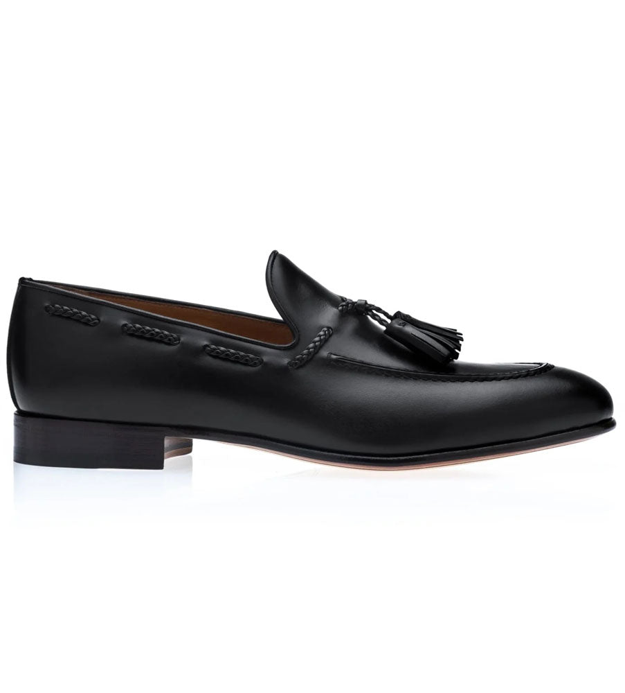Moreschi Lagos Calfskin Tassel Loafer Black