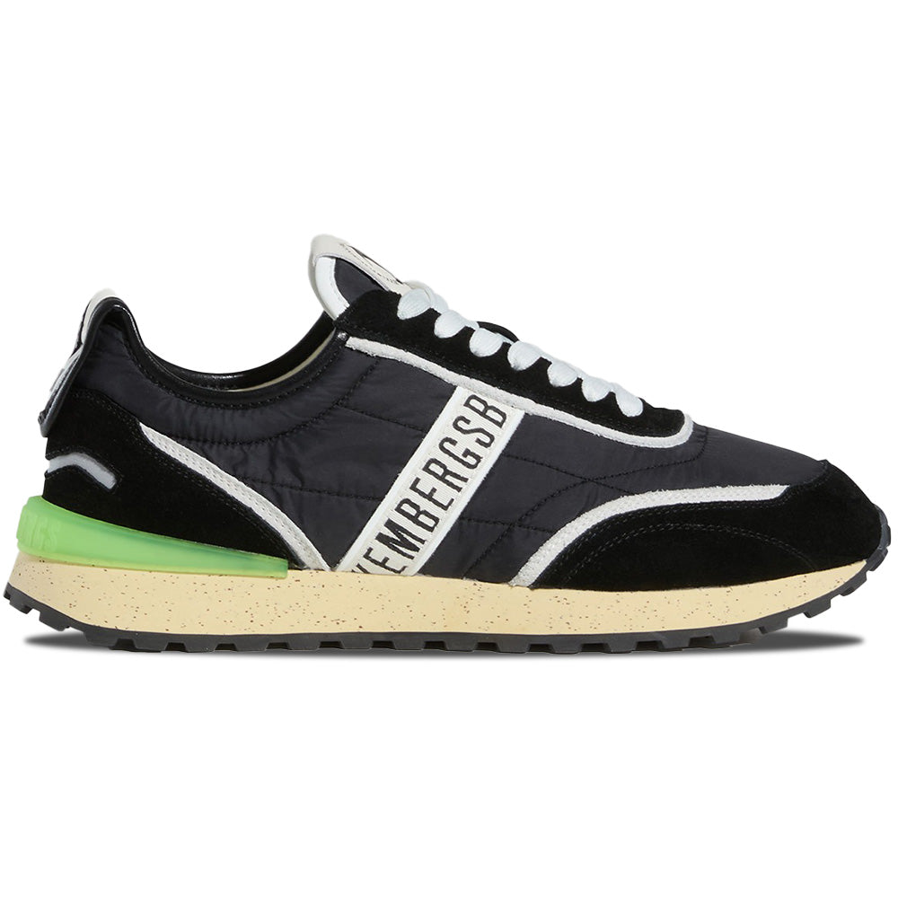 Bikkembergs Ignite Fabric & Suede Sneaker Black