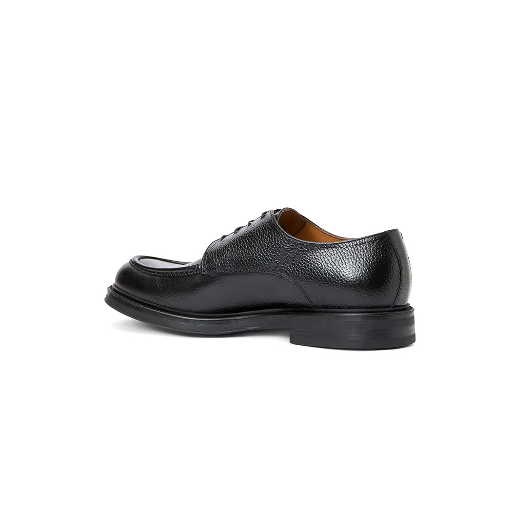 Aquatalia Berlino Tumbled Leather Derby Black