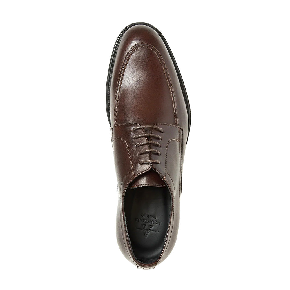 Aquatalia Sandro Calfskin Leather Derby Dark Brown
