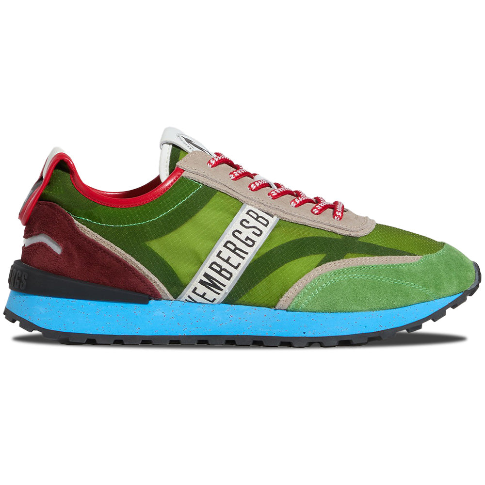 Bikkembergs Ignite Fabric / Suede / Leather Sneaker Leaf
