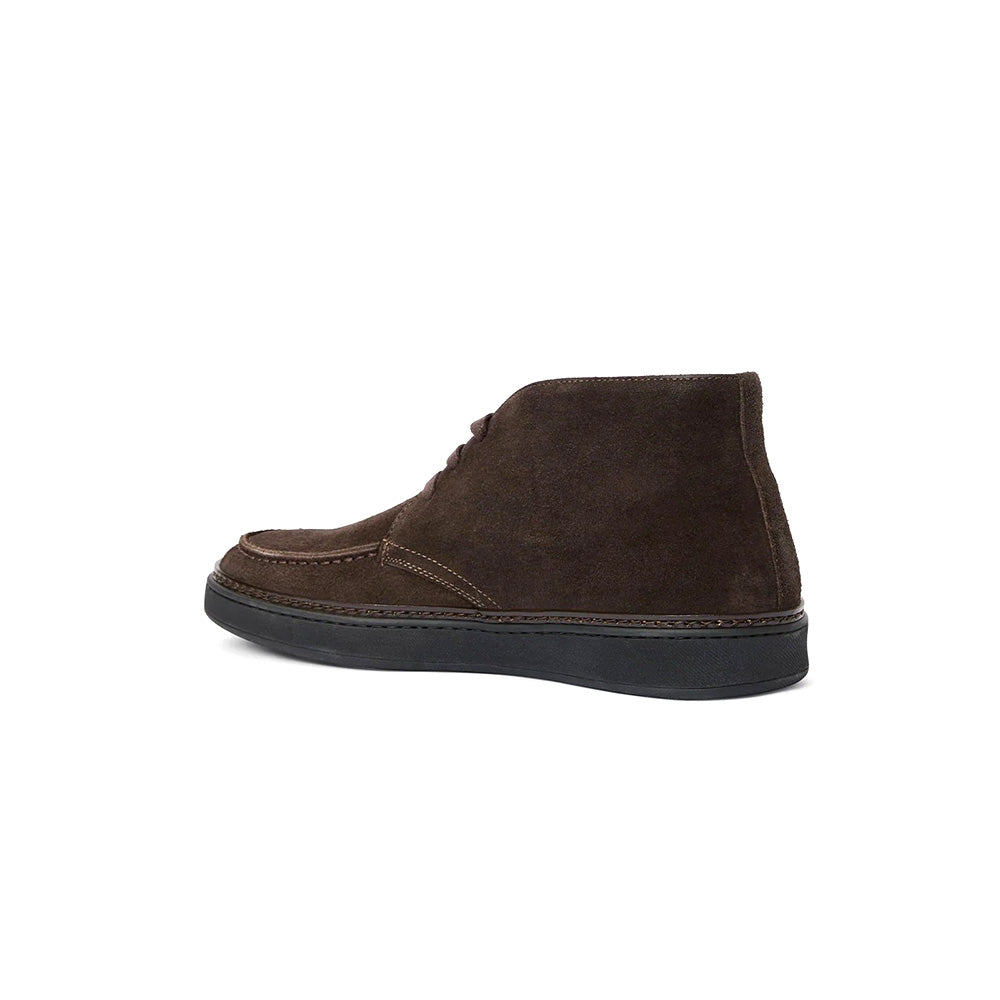 Aquatalia Bronte Suede Lace Up Chukka Boot Dark Brown