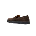 View product image 3: Aquatalia Bucarest Suede Penny Loafer Dark Brown