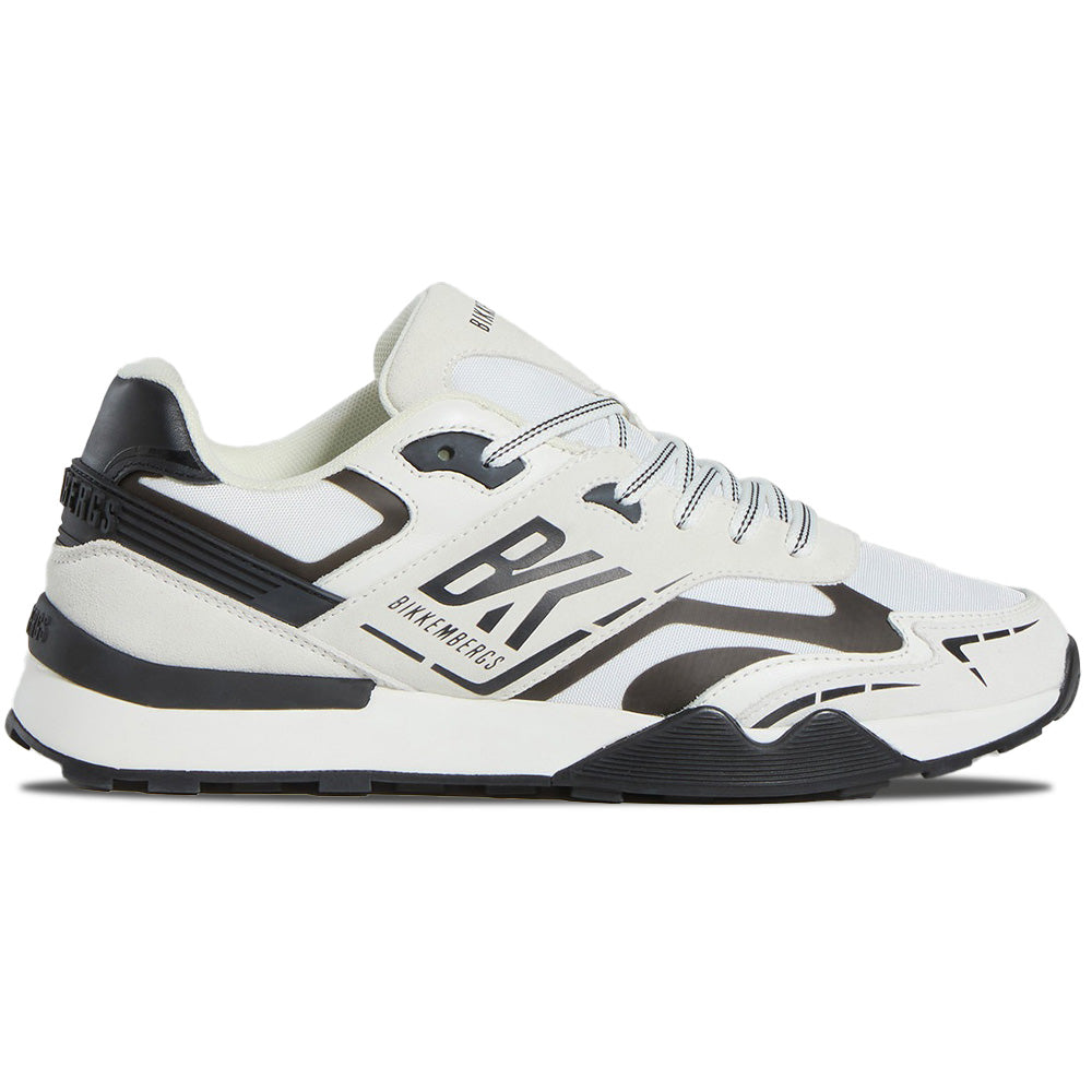 Bikkembergs Retro Suede / Leather / Fabric Sneaker White / Black