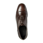 View product image 3: Aquatalia Centro Calfskin Leather Cap Toe Oxford Dark Brown