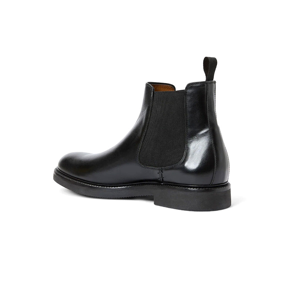Aquatalia Prospero Leather Chelsea Boot Black