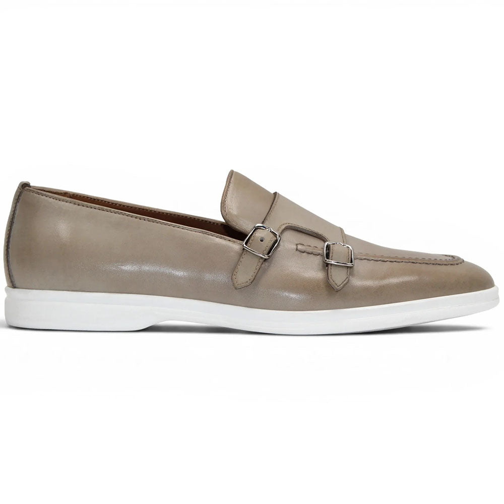 Duca by Matiste Rimini Hand-Finished Leather Monk Strap Beige