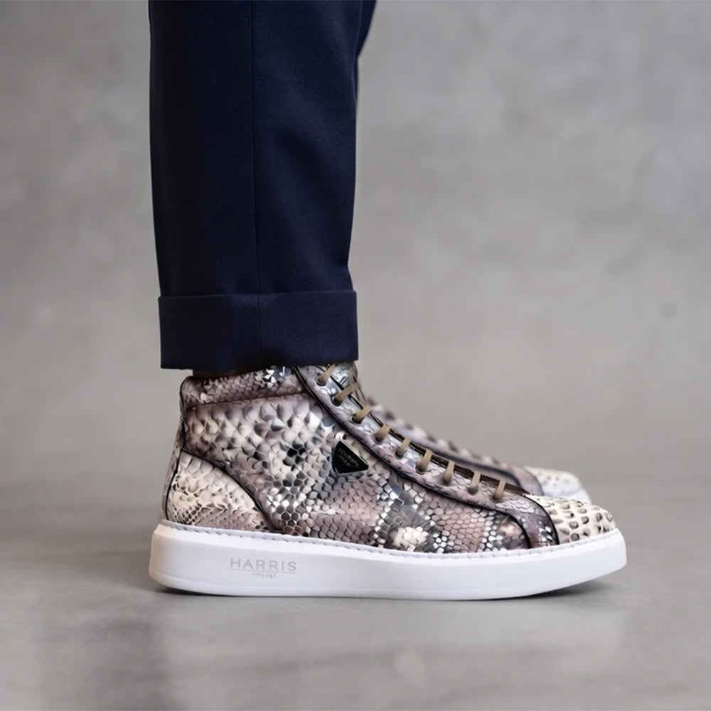 Harris Firenze 1913 Genuine Python Ankle Boot Natural