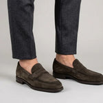 View product image 2: Harris Firenze 1913 Terni Suede Penny Moccasin Green