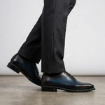 View product image 2: Harris Firenze 1913 Francesina Norwegian Wholecut Calfskin Oxford Blue