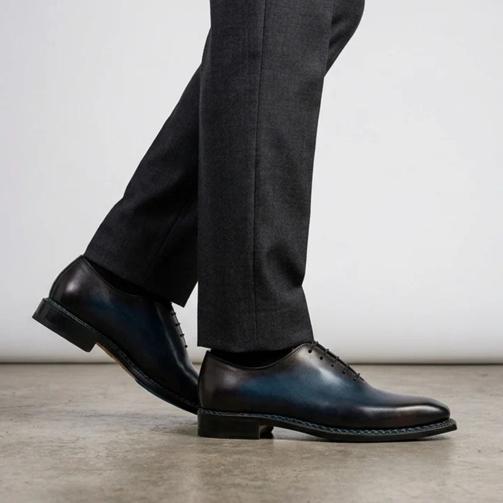 Harris Firenze 1913 Francesina Norwegian Wholecut Calfskin Oxford Blue