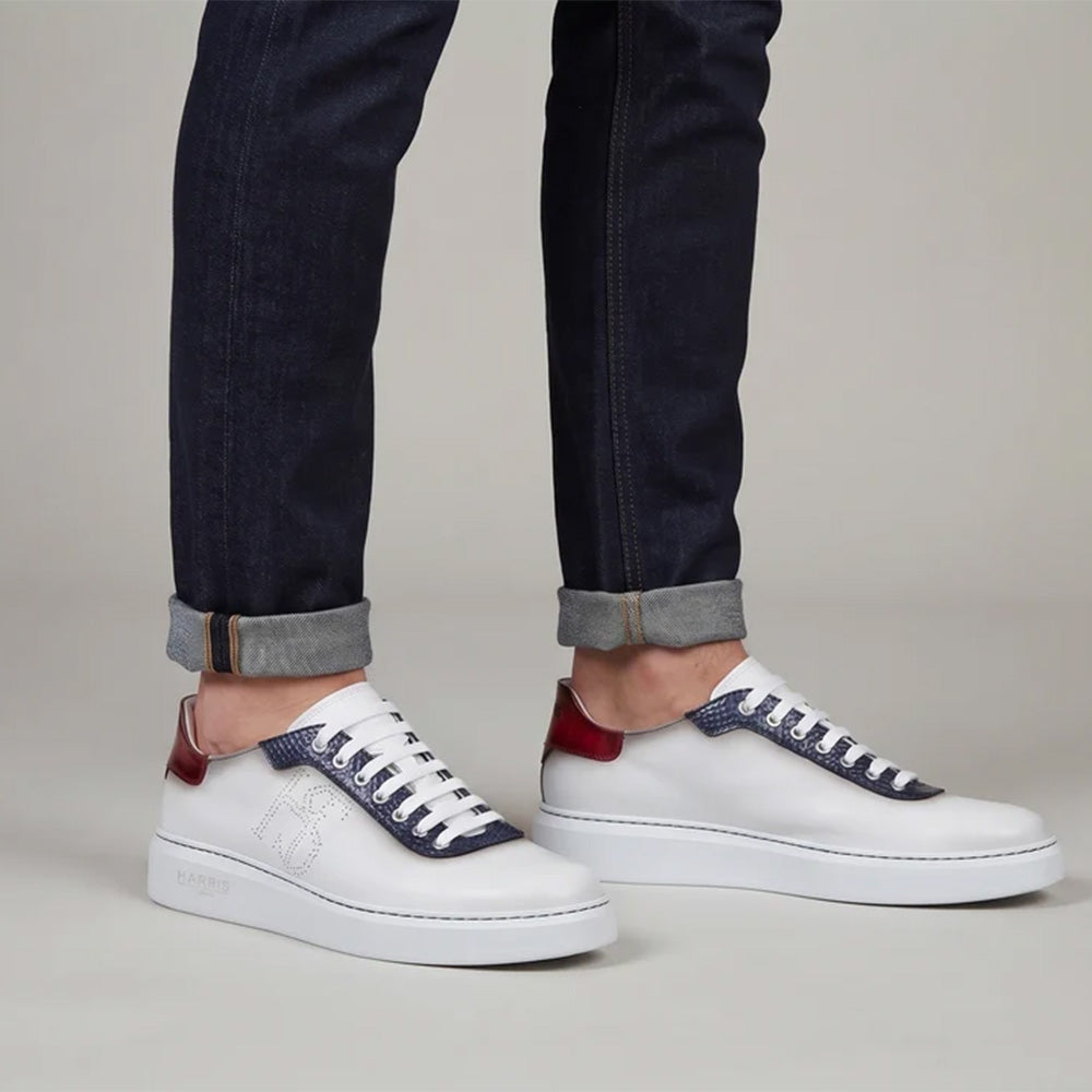 Harris Firenze 1913 Comfort Leather Sneakers White