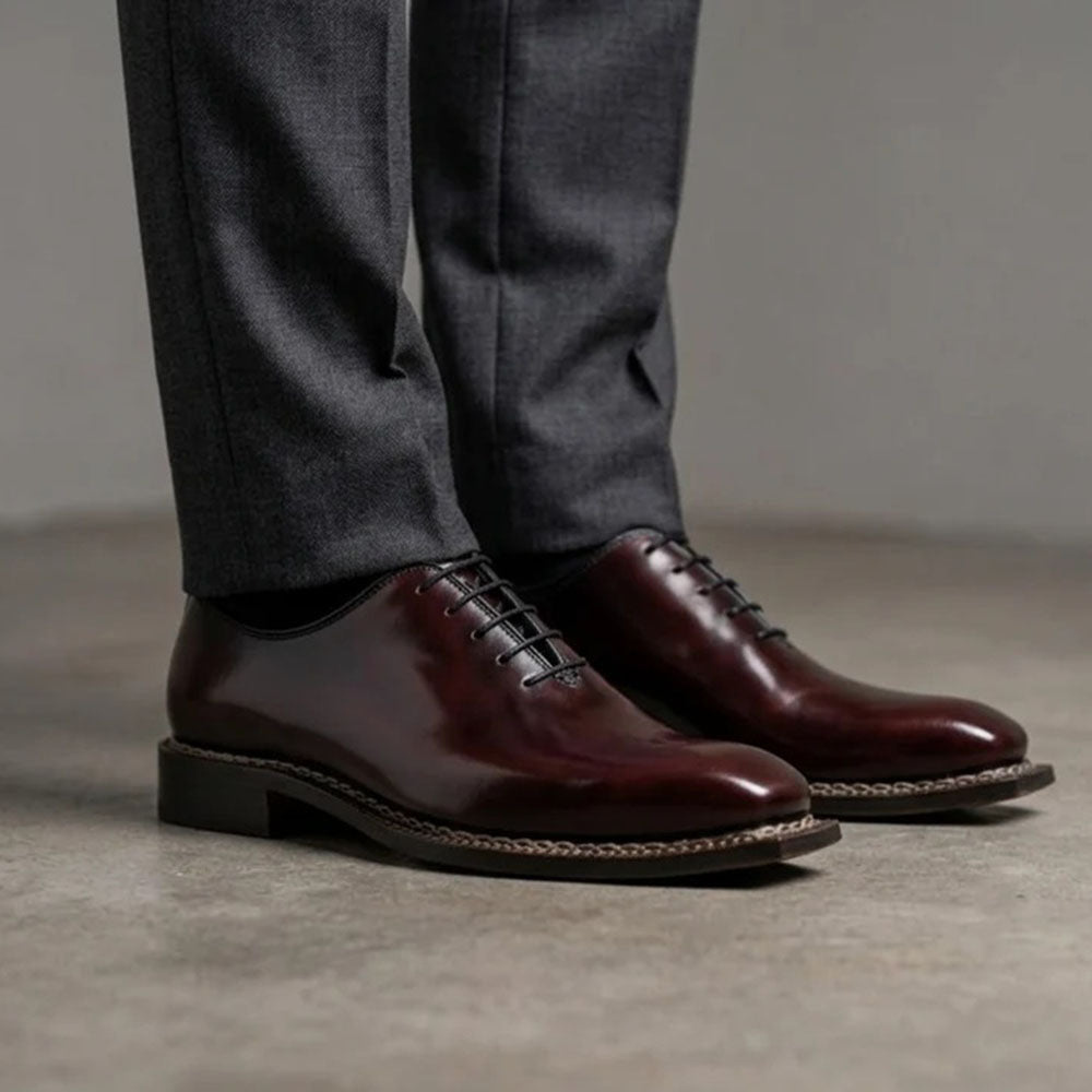 Harris Firenze 1913 Francesina Norwegian Wholecut Calfskin Oxford Bordeaux
