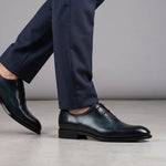 View product image 2: Harris Firenze 1913 Francesina Wholecut Calfskin Oxford Blue & Grey