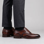 View product image 2: Harris Firenze 1913 Calfskin Wing Tip Oxford Brown